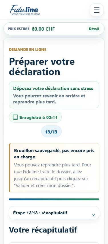 Contrôler avant validation